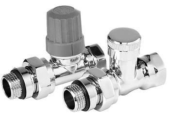 Набор термостатический для радиатора прямой 1/2 Click Design Royal Thermo